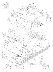 Rear suspension parts diagram