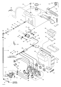 Removal of ih b414 fuel tank parts