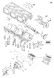 Renegade 1 water pump parts diagram