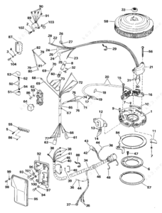 Schematic for model airplane ignition system