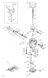 Schematic of 2000 fatboy carburetor