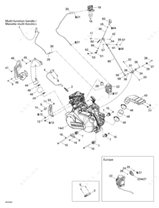 Schematics of a bombardier 400 outlander max 4x4 engine