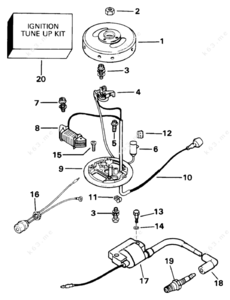 Scott boat motor armature plate