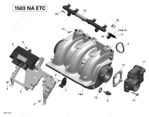 Sea doo sportster throttle handle parts diagram