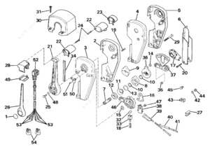 Sea ray top mount shifter parts