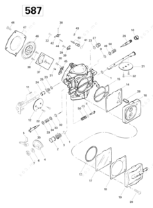 Sea vehicle parts drawing