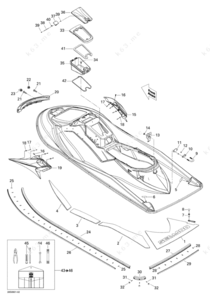 Seadoo spark parts center body