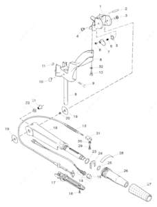 Sears outboard 9.9 217-58621 parts diagram