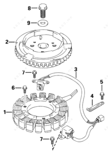 Shaft for flywheel in wascomat dryer scematic