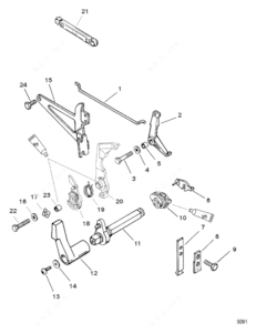 Side shift rebuild parts diagram