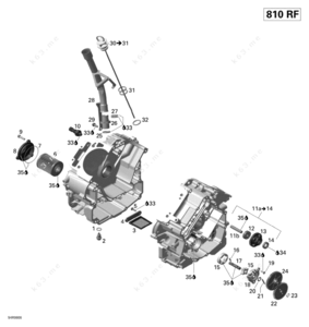 Simple diagram of oil lubricated stern tube