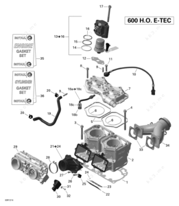 Ski doo 600 head o ring leaking