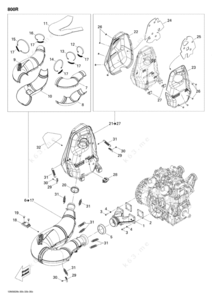 Ski doo 800 exhaust diagram