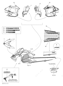 Ski-doo bombardier 2011 gt1200le diagram of parts