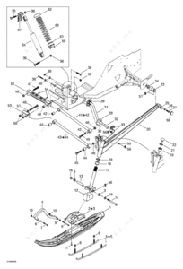 Ski doo front steering wanders