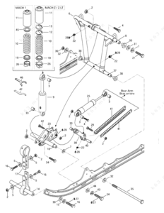 Ski doo mach z suspension