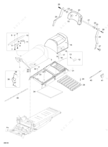 Ski doo part diagram rear bumper cover
