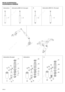 Ski doo rear shock 503190663