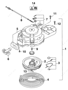 Ski-doo recoil diagram