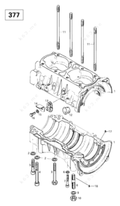 Ski doo triple crankcase
