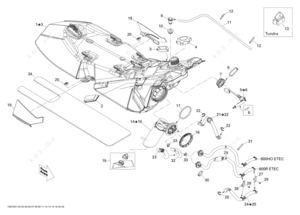 Ski parts diagram