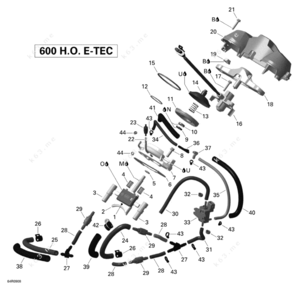 Skidoo 2009 600 etec oil line schematic