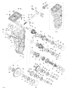 Skidoo skandic swt transmission gears