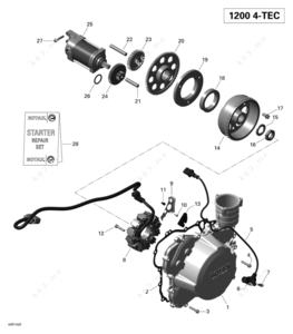 Skidoo xr 1200 crank sensor