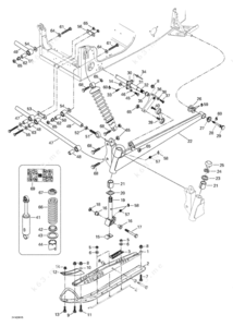 Skis parts schematic