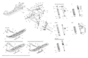 Snowmobile suspension parts diagram