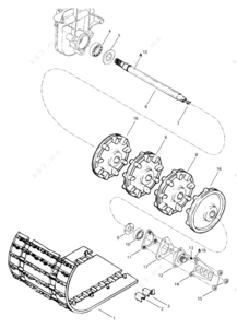 Sprocket driver driven torque teeth formula