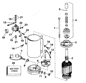 Starter parts diagram