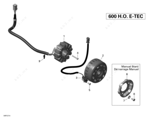Starter relay on 2012 skidoo 600 gsx