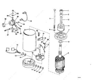 Starter solenoid srl-235 spark minda