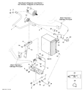 Starter solenoid wiring receptacles ski doo
