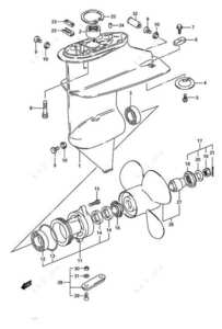 Suzuki 9.9 gear lube screw