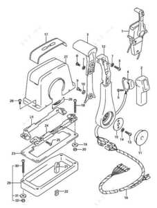 Suzuki binnacle control box assembly