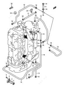Suzuki df20 thermostat location pic