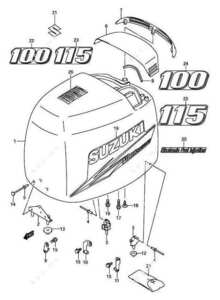 Suzuki dt 115 outboard motor diagram