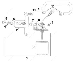 Tailift impco fuel system parts breakdown diagram