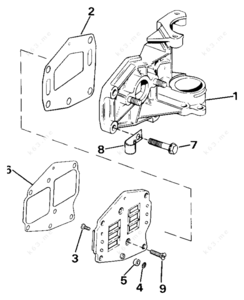 Throttle cable location on a 235 omc v8 engine diagram images