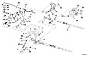 Throttle linkage caterpillar