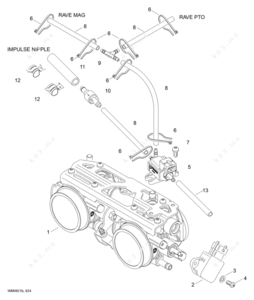 Throttle position sensor hose routing for 94 mercury