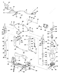 Tilt trim diagram for a 90etlg