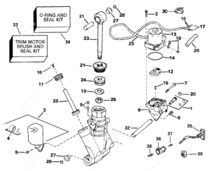 Tilt trim system manual valve diagram