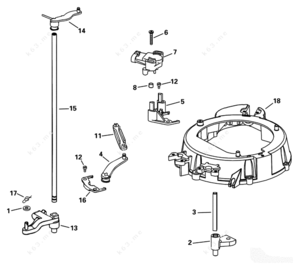 To 20 hand throttle parts breakdown diagram