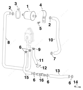Tohatsu diagram nsf25b vapor separator