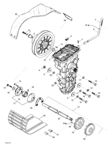 Track vehicle cross drive transmission assemblies