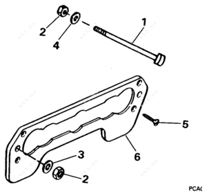 Transum diagram on outboard engine