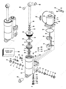 Trim and tilt replacement parts diagram